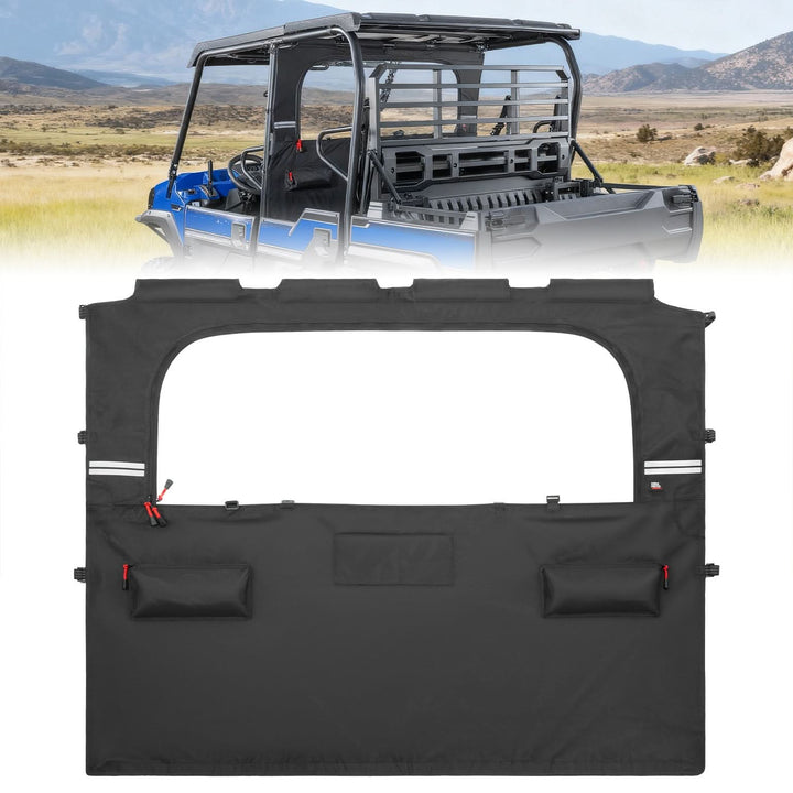 UTV Soft Rear Window for Kawasaki Mule PRO-FXT 2015+ - Kemimoto