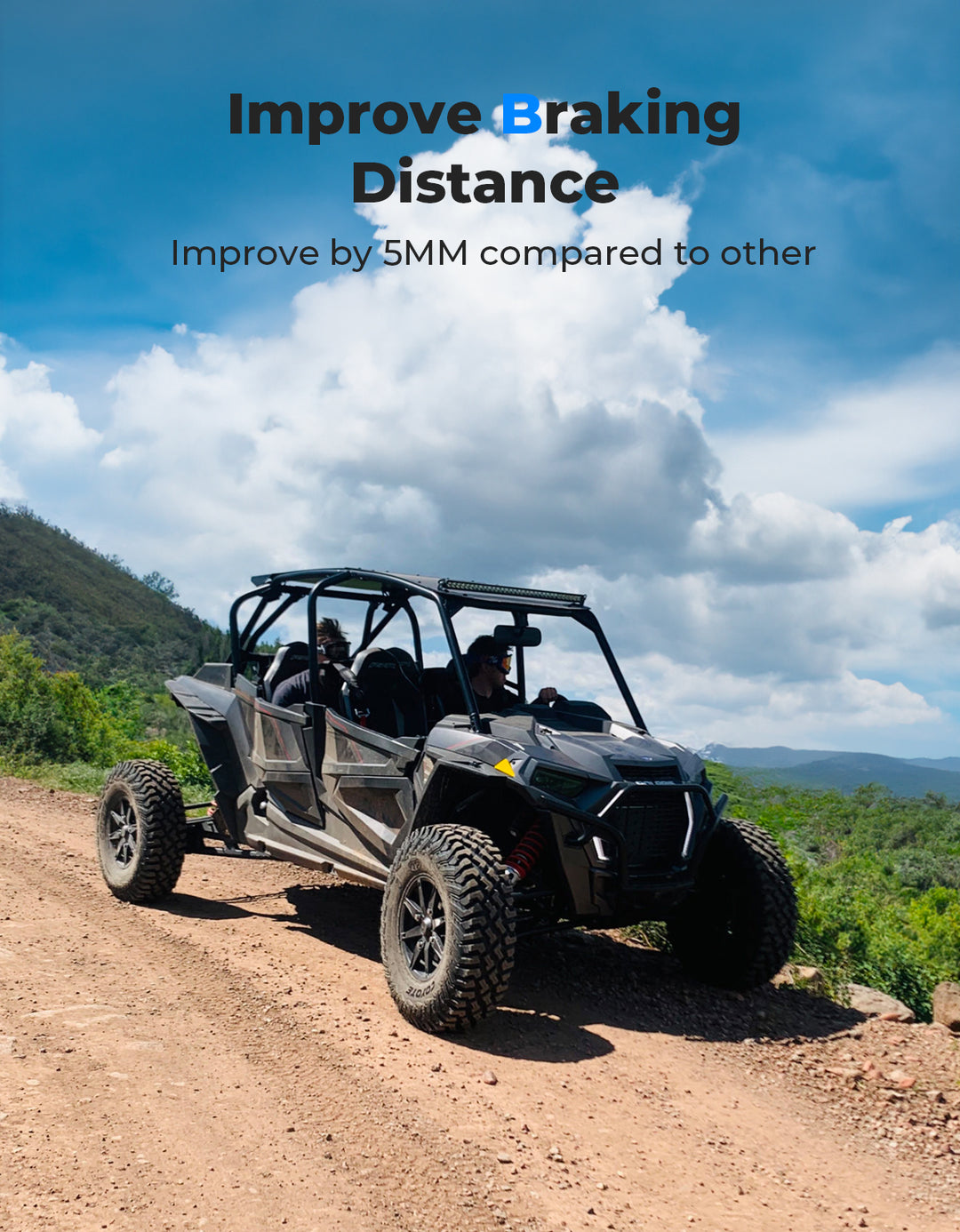 Upgraded Spring Parking Brake for Polaris RZR/Ranger