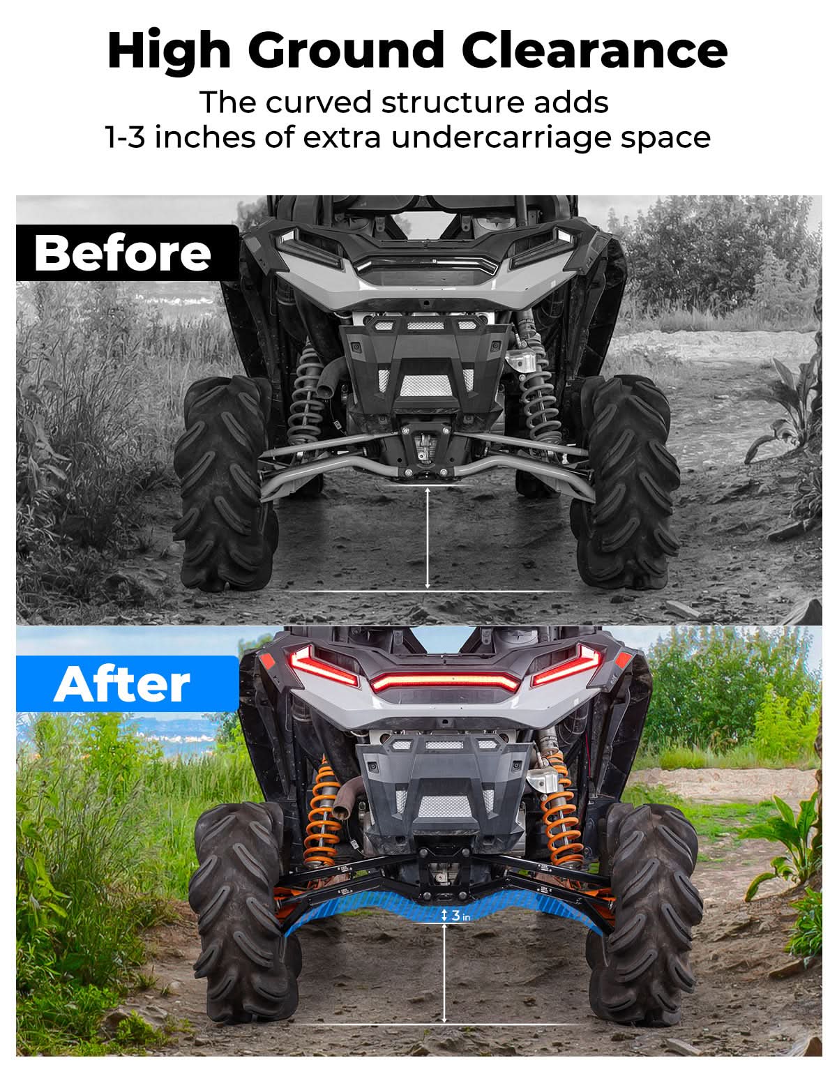 14-23 XP 1000 Rear Radius Arms for Polaris RZR XP 1000/RZR 4 1000