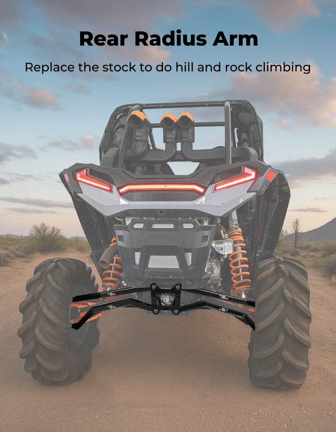 14-23 XP 1000 Rear Radius Arms for Polaris RZR XP 1000/RZR 4 1000 2014-2023