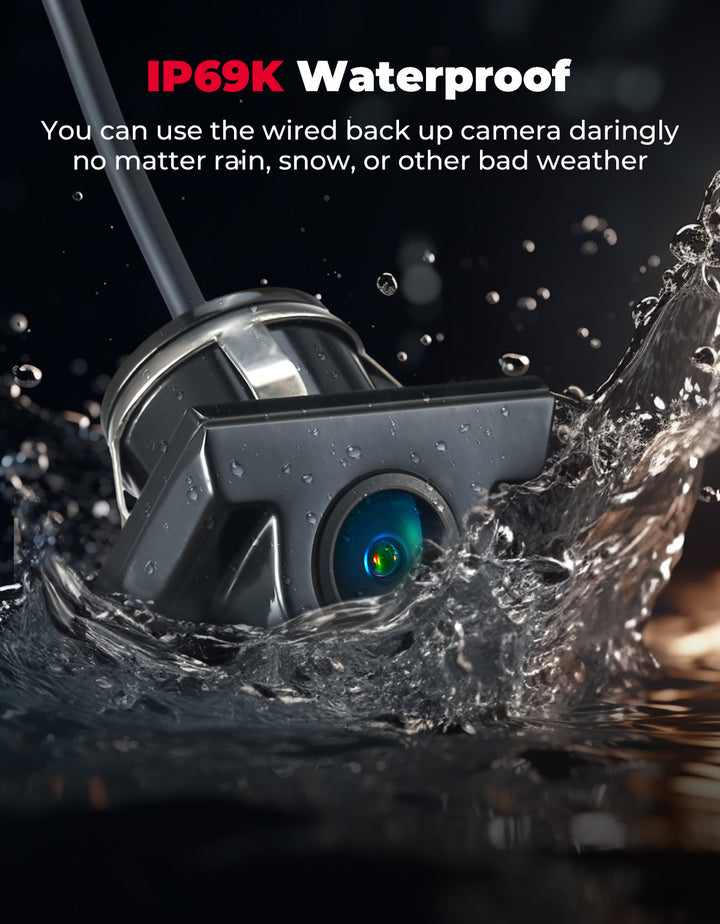 Plug and Play Wired Rear Camera for Kawasaki Teryx KRX 1000 - Kemimoto