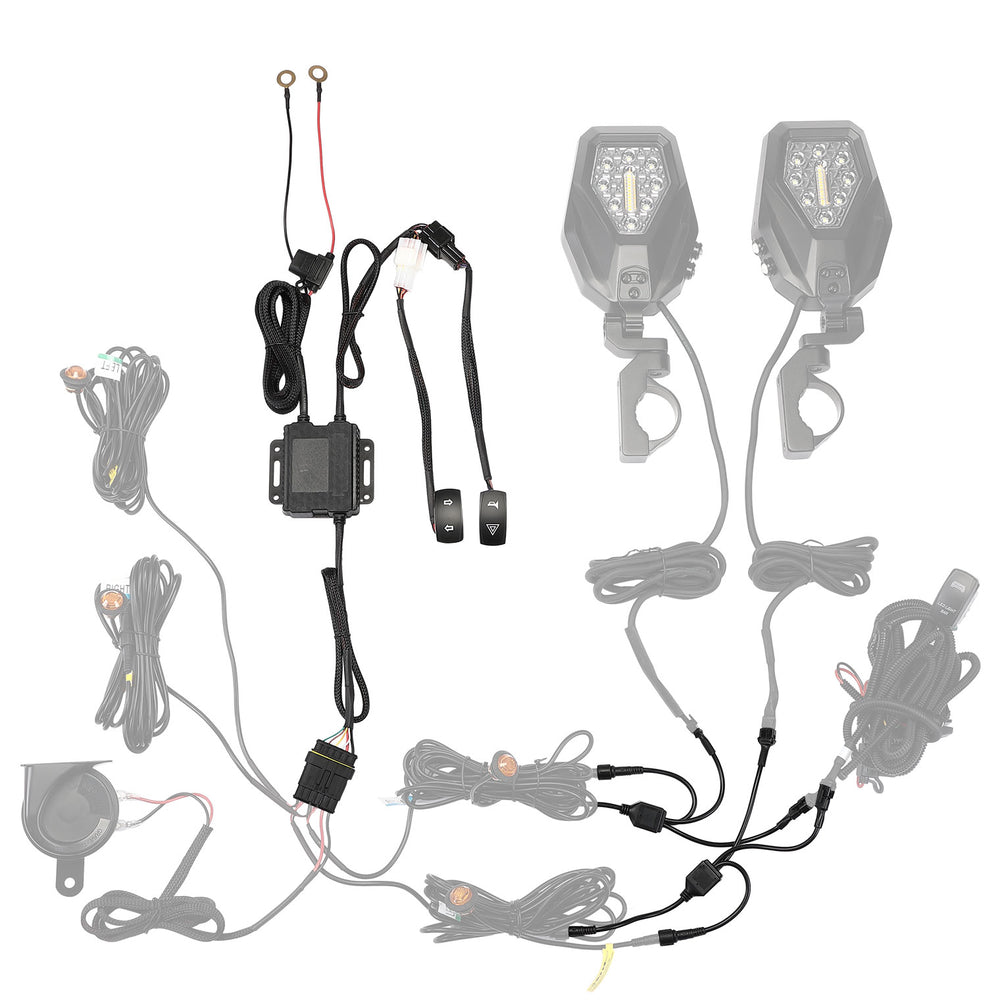 Turn Signal Harness: Synchronize KM Turn Signal Mirrors and Kits with One Switch - Kemimoto