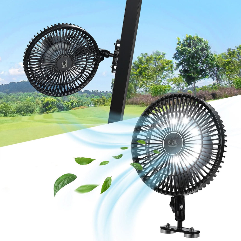 Magnetic Fan for Golf Cart, Forklift, Tractor, UTV - Kemimoto