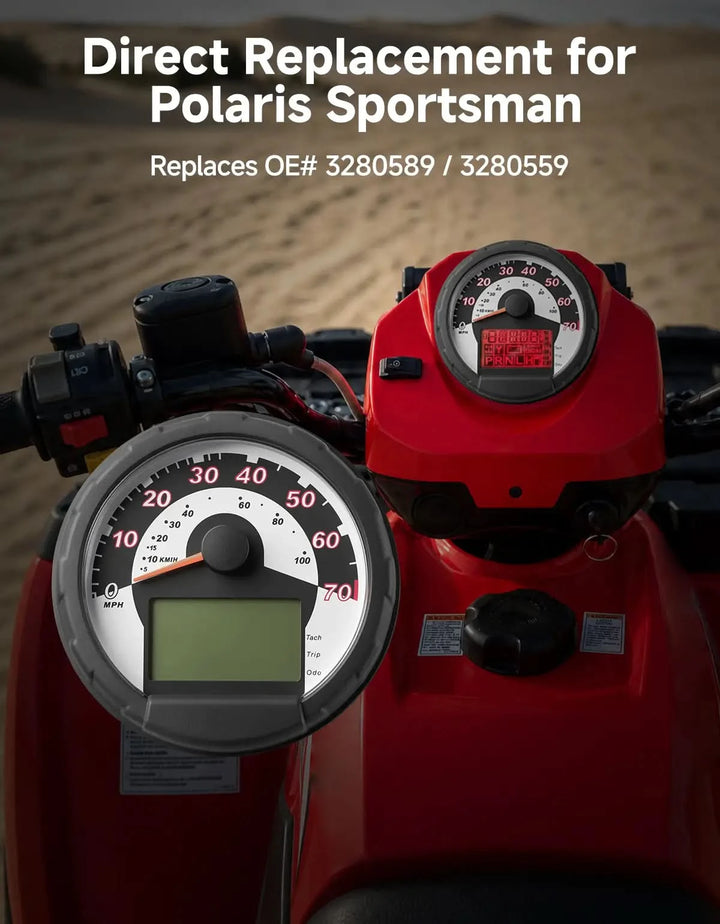Speedometer Gauge Cluster Assembly Compatible with Polaris Sportsman 400 500 800 , Hawkeye 400 2011-2014