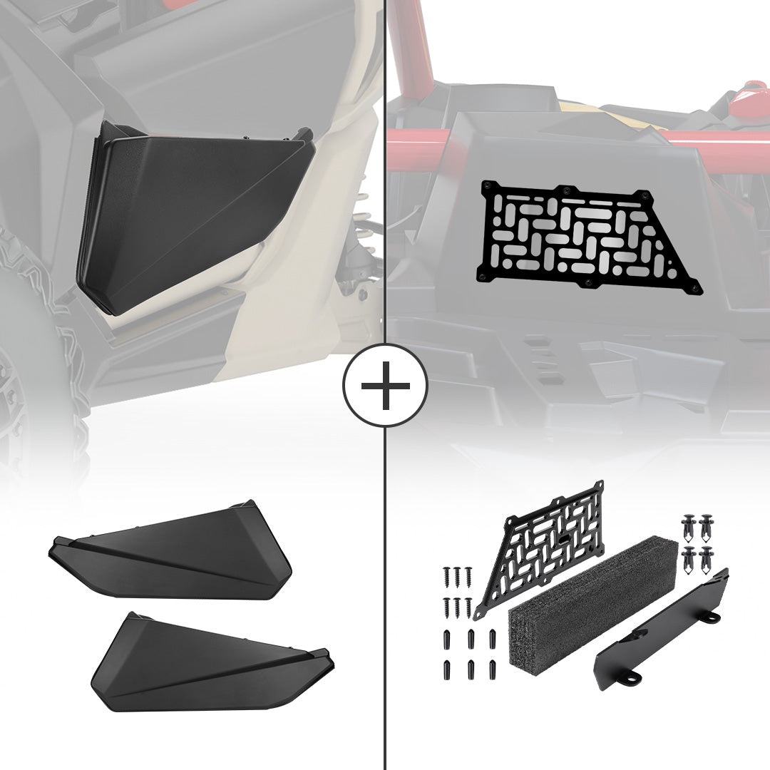 Noise Reduction Kit &  Front Lower Door Inserts For Can-Am Maverick X3 - Kemimoto