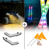 Luz de señal DRL y luces látigo para Can-Am Defender
