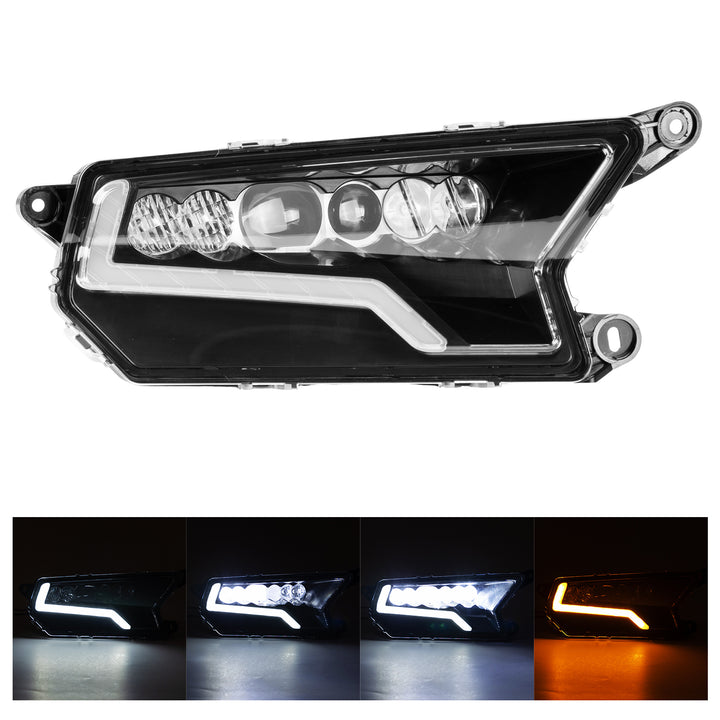 24W LED Headlight Waterproof Front Light for Polaris RZR XP 1000 / 4 1000 2024-2025 - Kemimoto