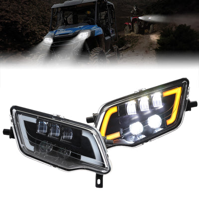 LED Headlight with Turn Signal for Pioneer 1000 700/ Talon 1000 - Kemimoto