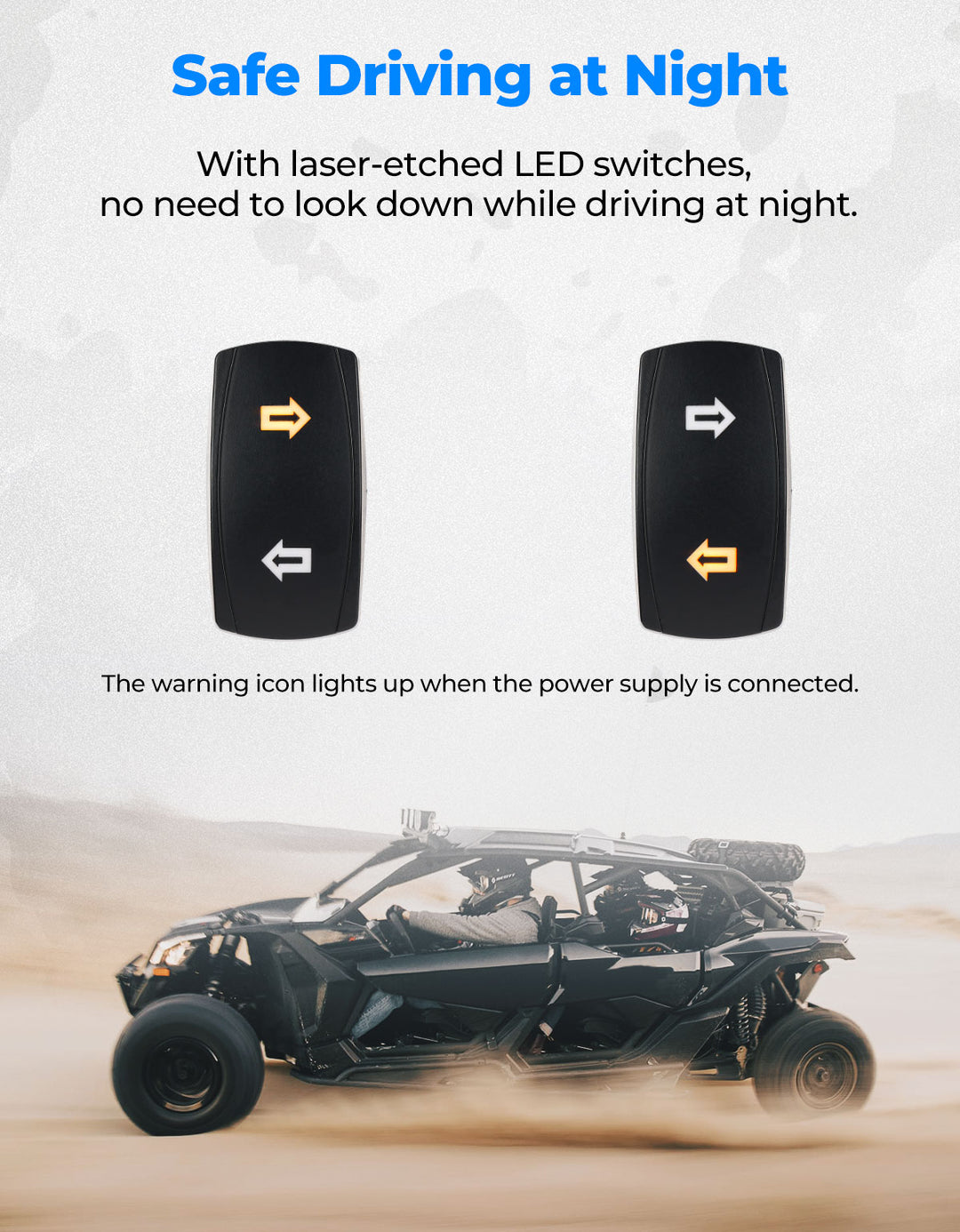 UTV Plug & Play Turn Signal Kit for Can-Am | Polaris | CFmoto | Honda - Kemimoto