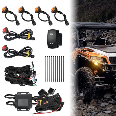 UTV Plug & Play Turn Signal Kit for Can-Am | Polaris | CFmoto | Honda - Kemimoto