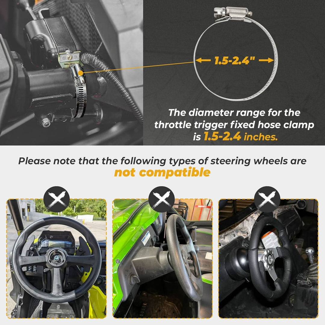 UTV Turn Signal Kit with Horn for Polaris, Can-Am, Kawasaki, Arctic Cat, CFMOTO - Kemimoto