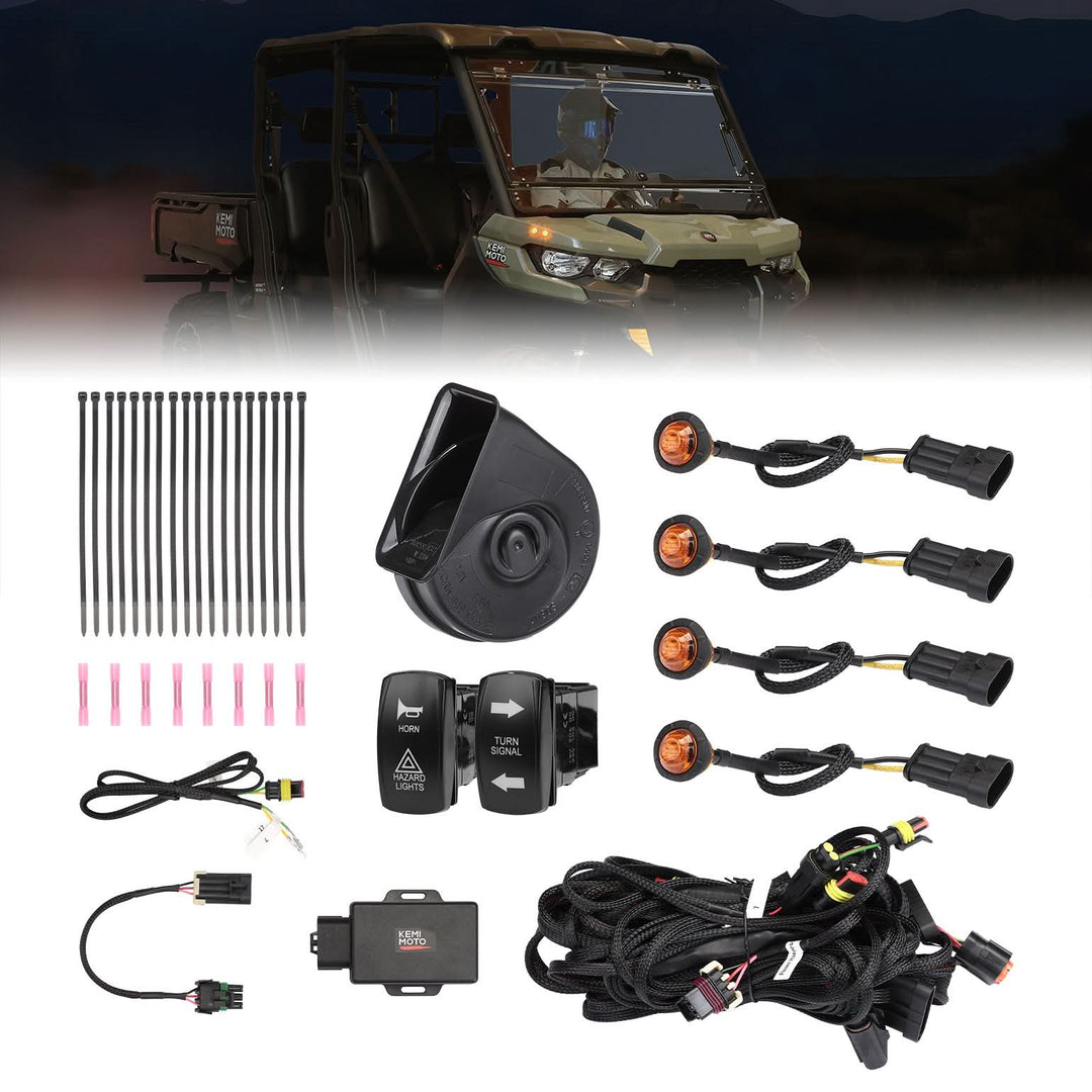 KEMIMOTO Turn Signal Kit For 2020+ Can-Am Defender - Kemimoto