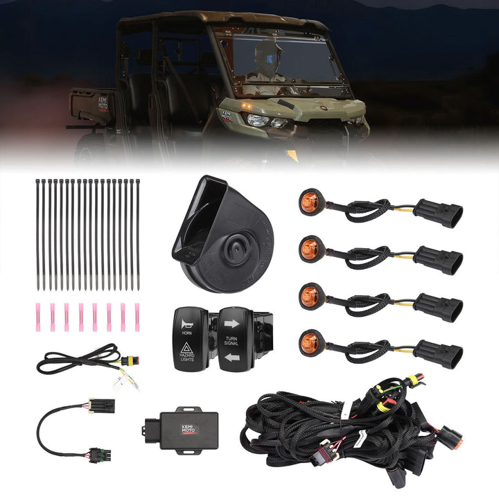 KEMIMOTO Turn Signal Kit For 2020+ Can-Am Defender - Kemimoto