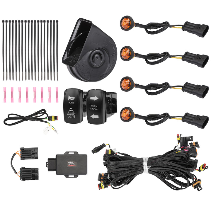 UTV Turn Signal Kit for 2018+ Ranger XP 1000/Crew/2014-2023 RZR XP 1000 - Kemimoto