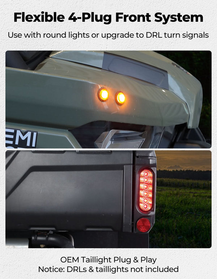 KEMIMOTO Turn Signal Kit For 2020+ Can-Am Defender - Kemimoto