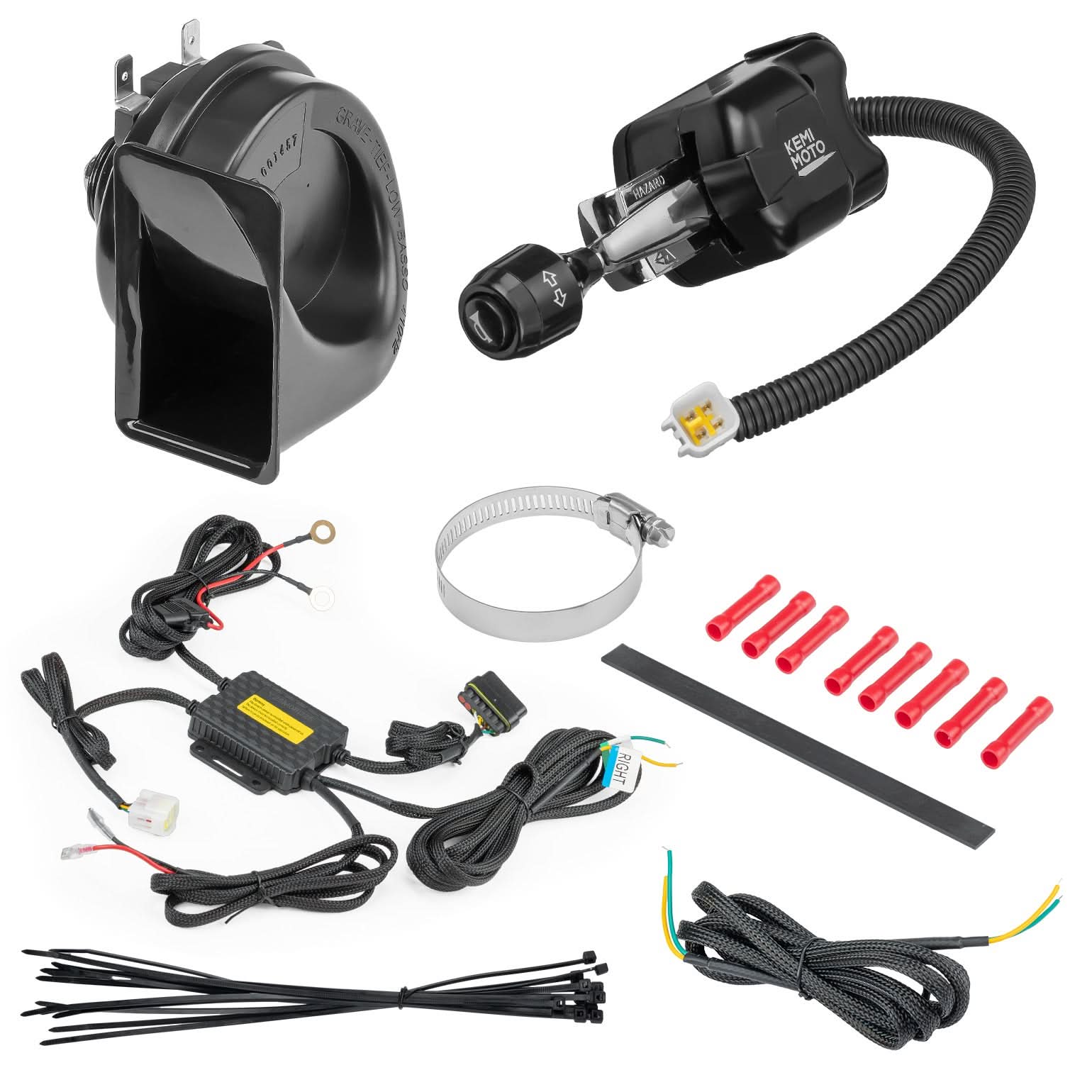 Universal Turn Signal Levers with 110D Horn, DC10-48V 10A for