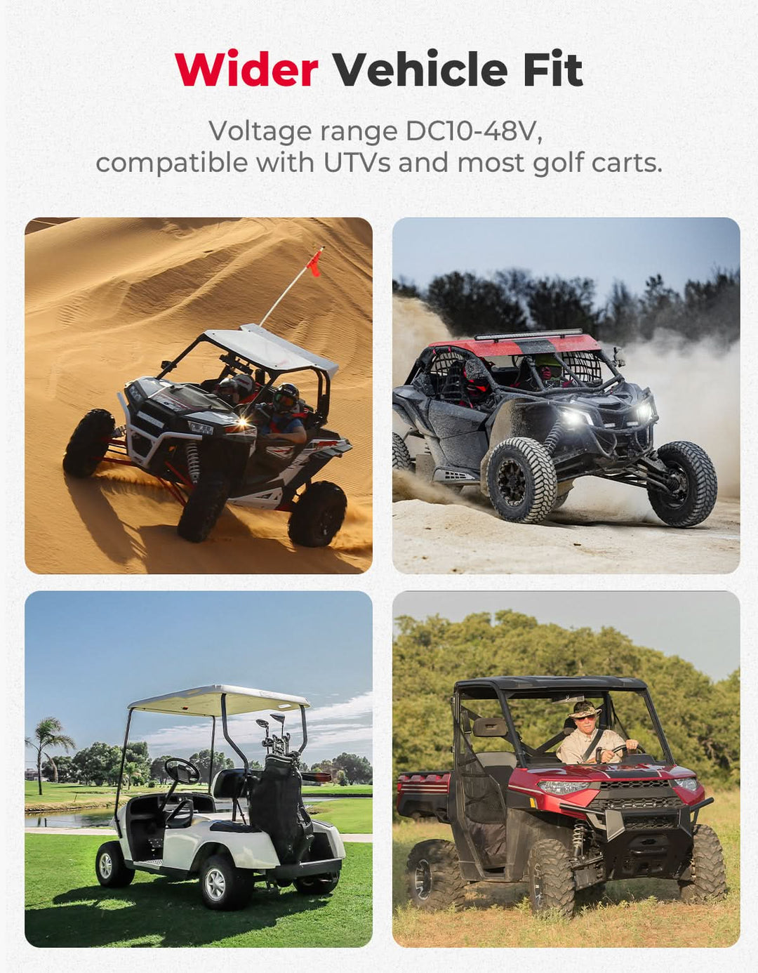 Universal Turn Signal Column Switch with 110D Horn, DC10-48V 10A for Polaris, Can-Am, Golf Cart, Teryx, CFMOTO - Kemimoto