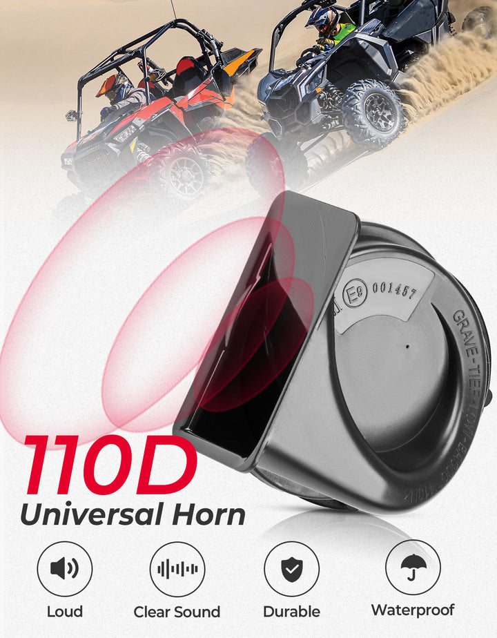 UTV/ATV Universal Turn Signal Kit with Column Switch & Horn - Kemimoto