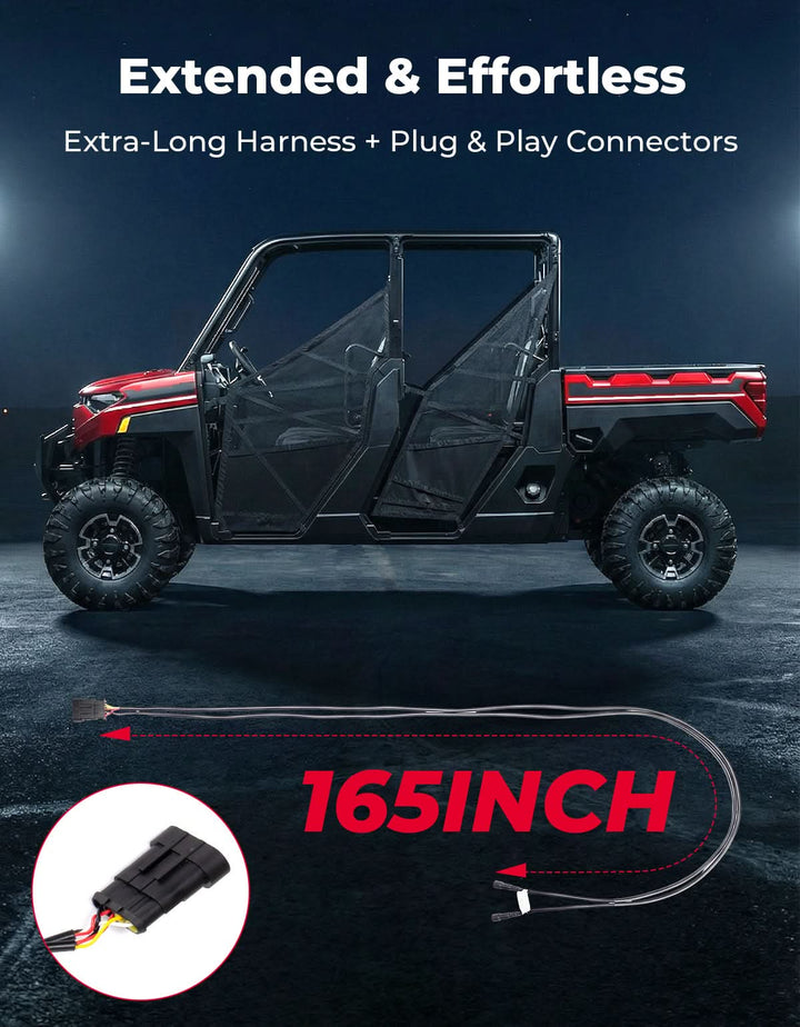 UTV/ATV Universal Turn Signal Kit with Dash Indicator & Sync Taillight - Kemimoto