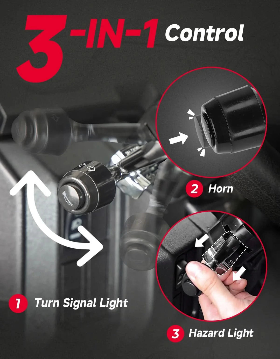 UTV Turn Signal Kit with Horn and License Plate Holder for Polaris Xpedition 2- and 4-Door 2024+