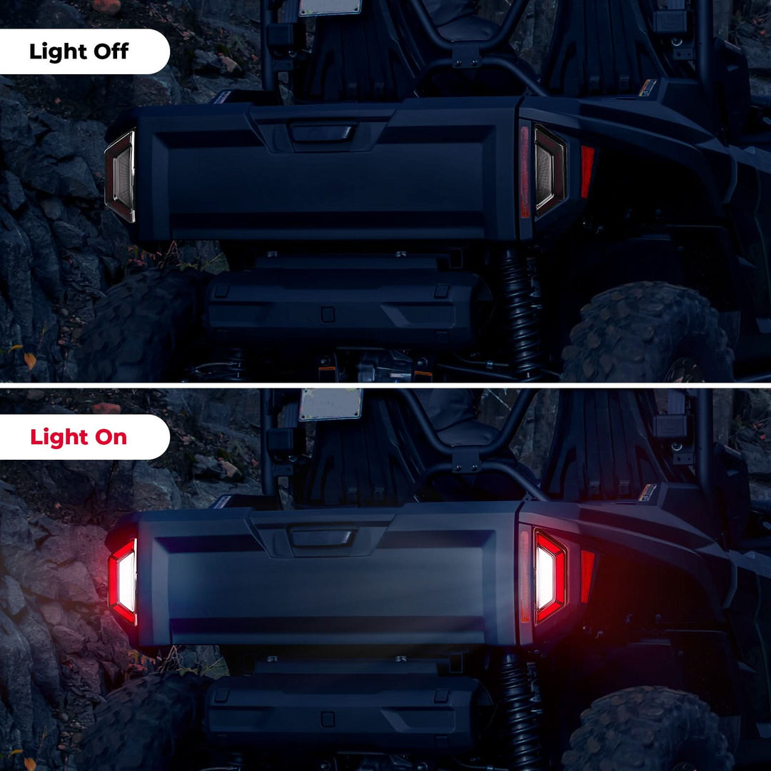 Pair Rear LED Brake Tail Lights Left+Right For Yamaha RMAX2/4 1000 2021-2024 - Kemimoto