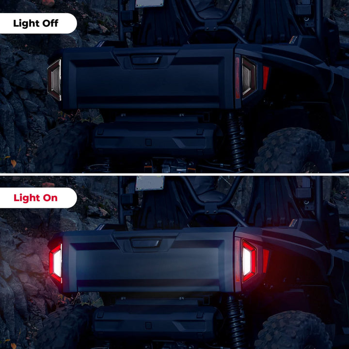 Pair Rear LED Brake Tail Lights Left+Right For Yamaha RMAX2/4 1000 2021-2024 - Kemimoto