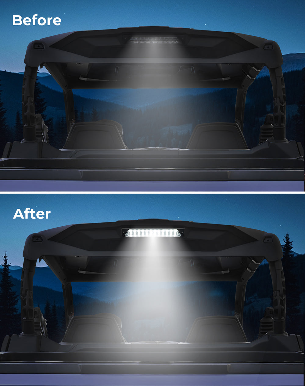 UTV Rear Cargo Bed Light for Can-Am Commander | Maverick Trail Sport - Kemimoto