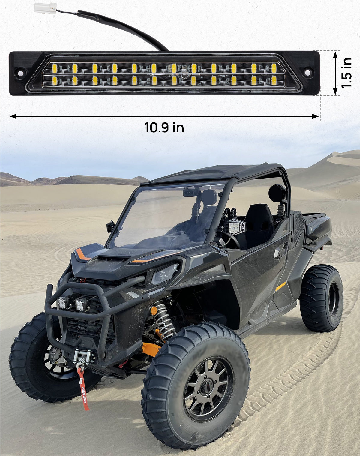 UTV Rear Cargo Bed Light for Can-Am Commander | Maverick Trail Sport - Kemimoto