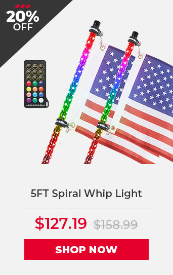 5FT Spiral Whip Light