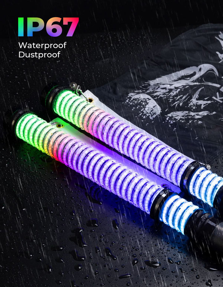2PCS 2FT COB Fat Whip Lights for UTV/ATV - Kemimoto