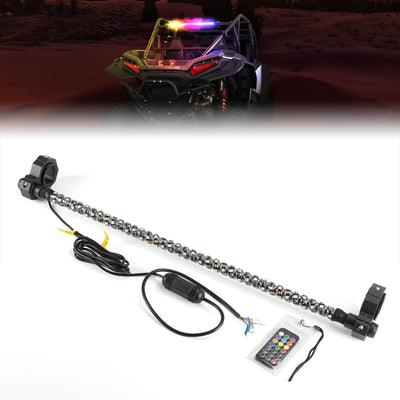 30" LED Chase Light Bar fit 1.5” Roll Cage for Polaris RZR, Can-Am Maverick X3 - Kemimoto