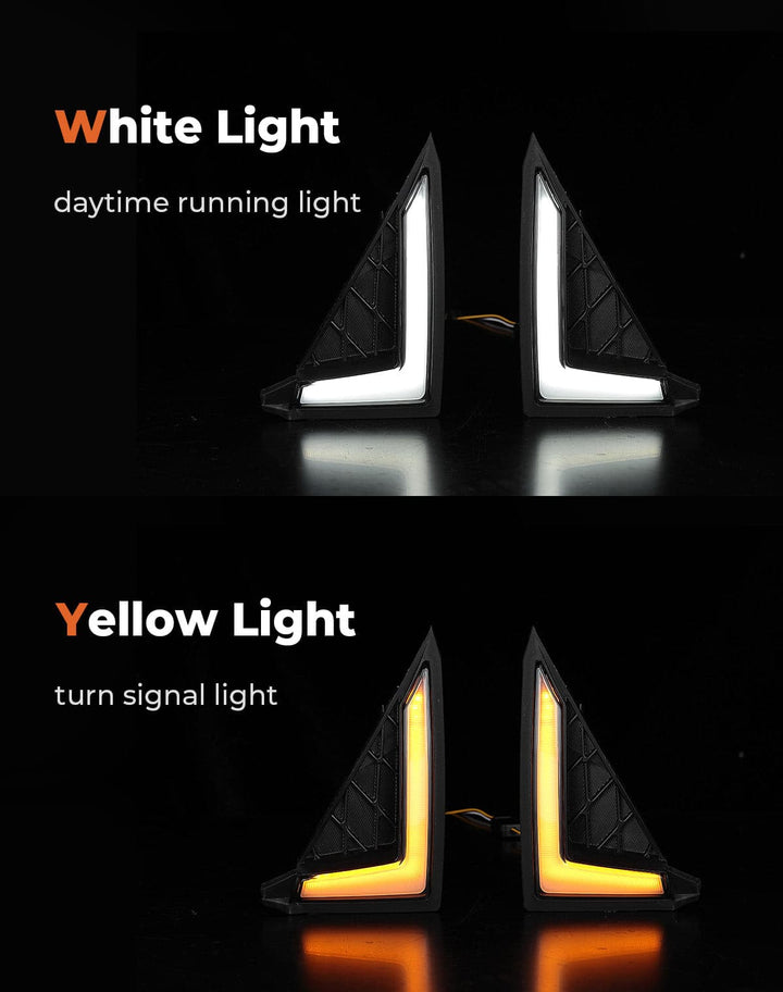 Turn Signal Fang Lights for Wolverine X2 X4 850 1000 2018-2024 - Kemimoto