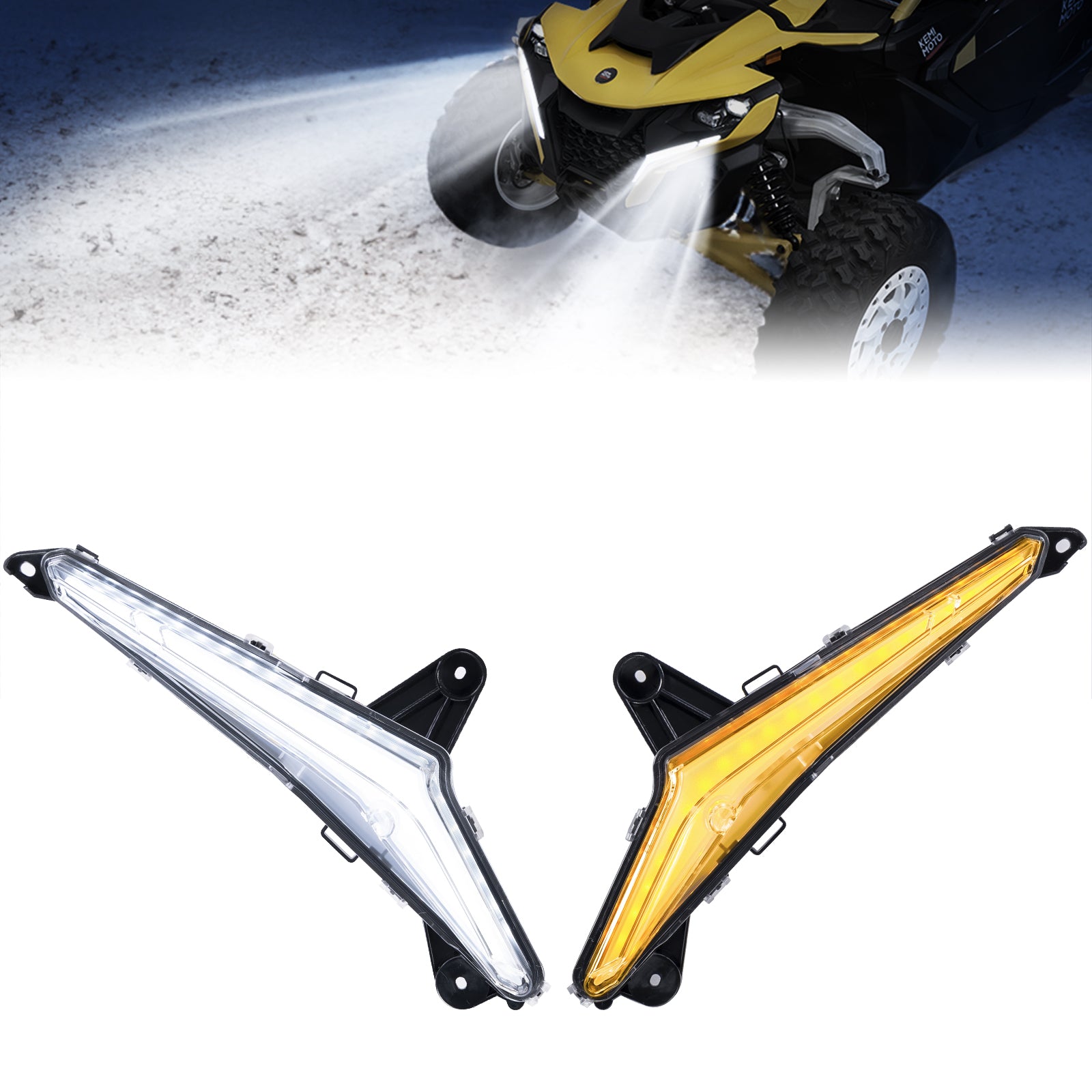 Turn Signal Fang Lights for Can-Am Maverick R 2024+ – Kemimoto