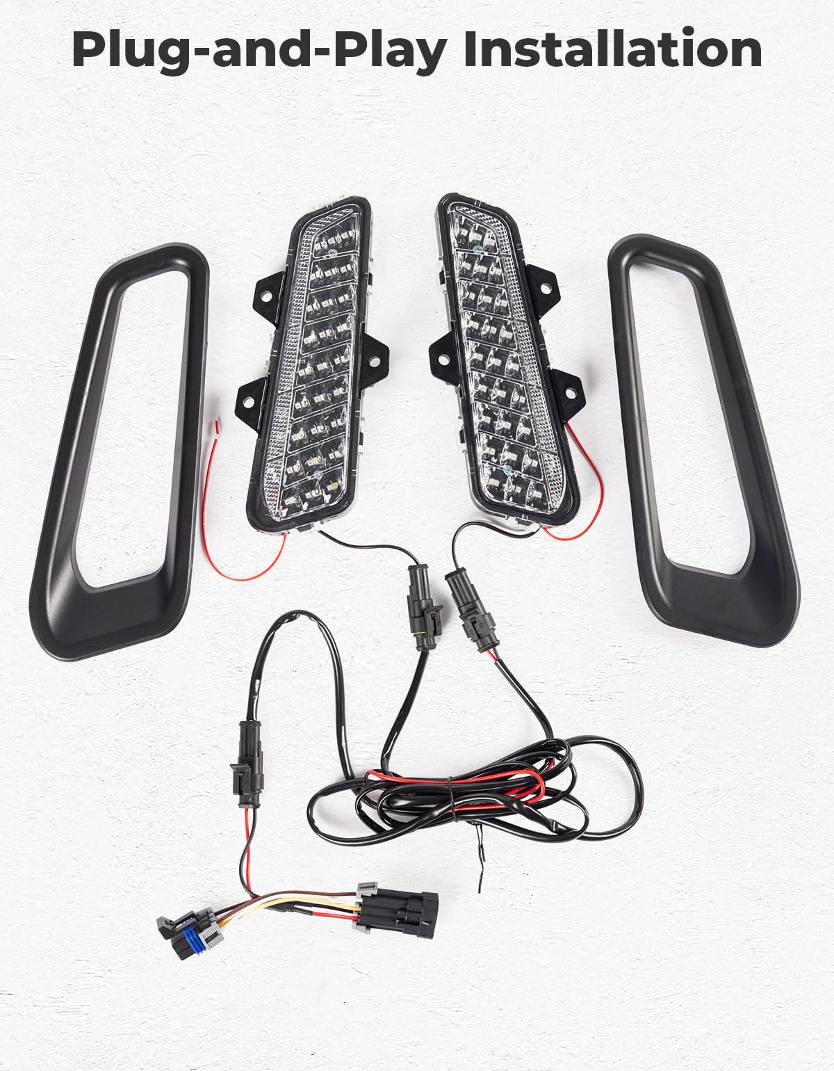LED Front Bumper Lights for Polaris Ranger XD 1500 / CREW 2024-2025 - Kemimoto
