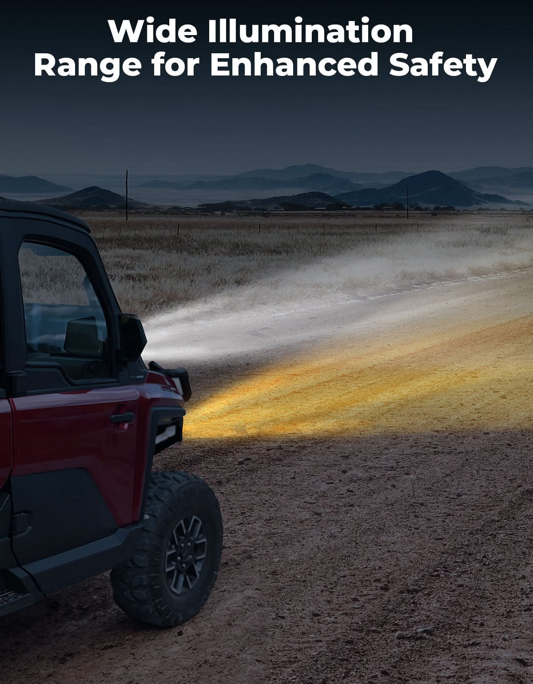 LED Front Bumper Lights for Polaris Ranger XD 1500 / CREW 2024-2025 - Kemimoto