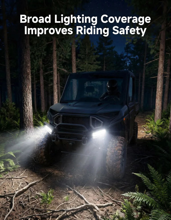 UTV Front Bumper Accent Lights for Polaris Ranger XD 1500 / Crew XD 1500 2024-2026, Plug & Play, 2-Piece Set