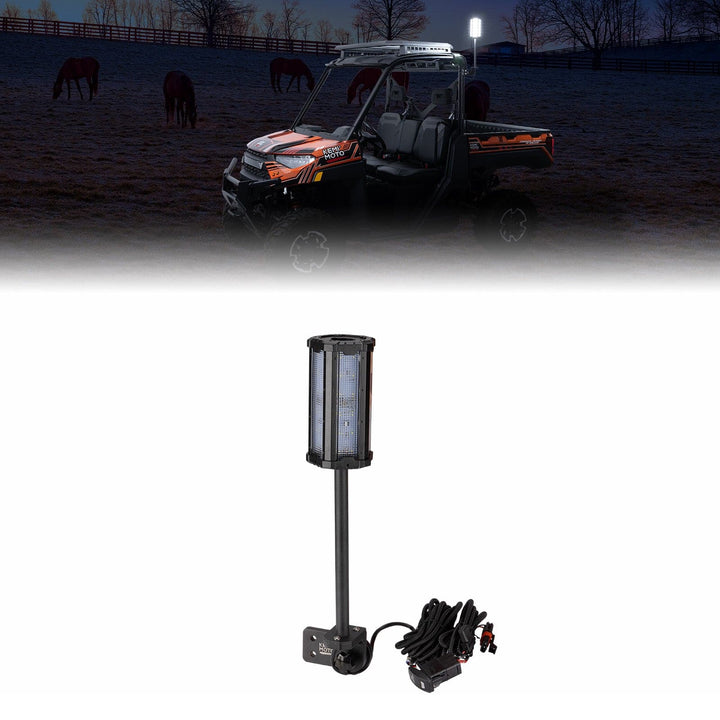 Upgraded Work Beacon Light for Polaris PRO XD/Ranger1000/XP 1000 2018-2025 - Kemimoto