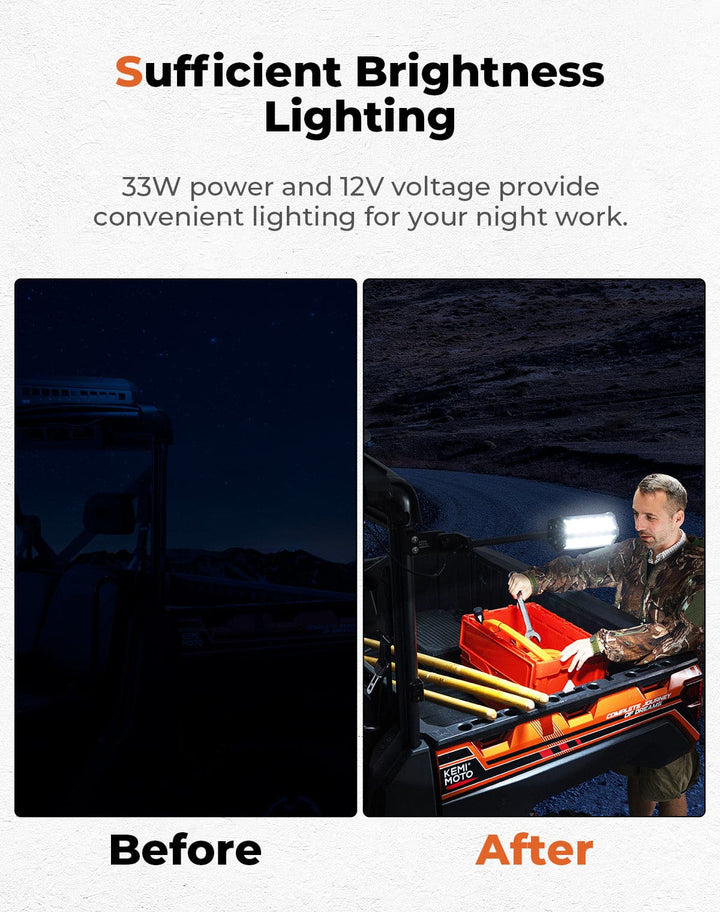 Upgraded Work Beacon Light for Polaris PRO XD/Ranger1000/XP 1000 2018-2025 - Kemimoto