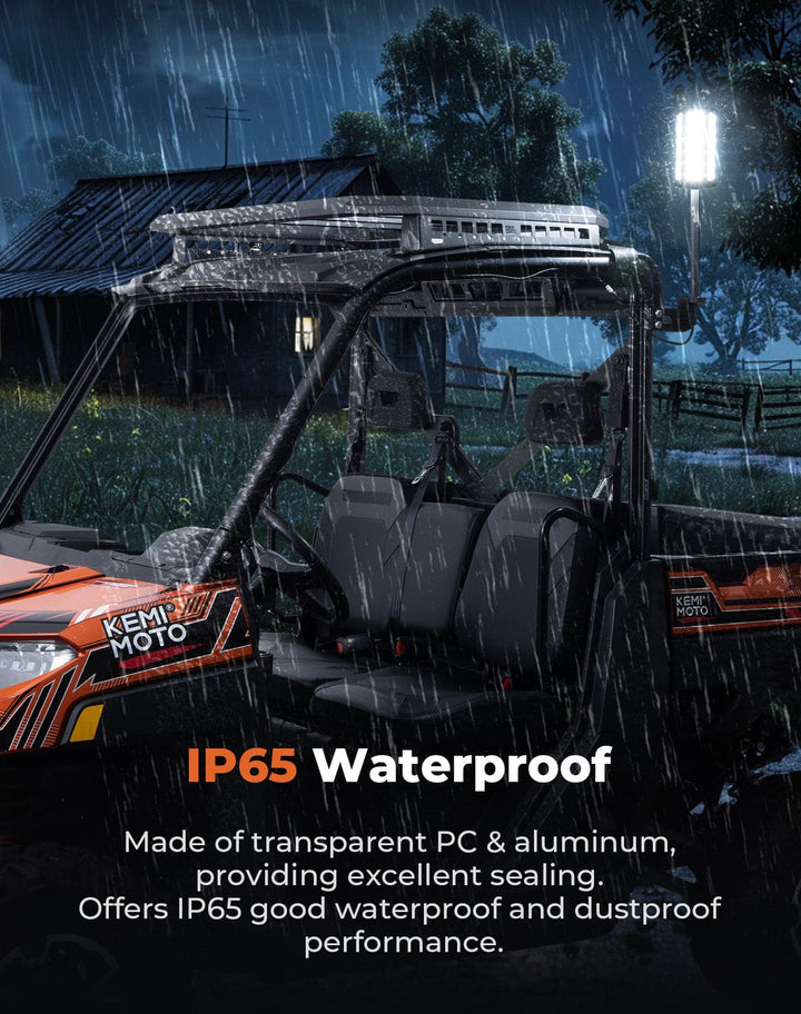 Upgraded Work Beacon Light for Polaris PRO XD/Ranger1000/XP 1000 2018-2025 - Kemimoto