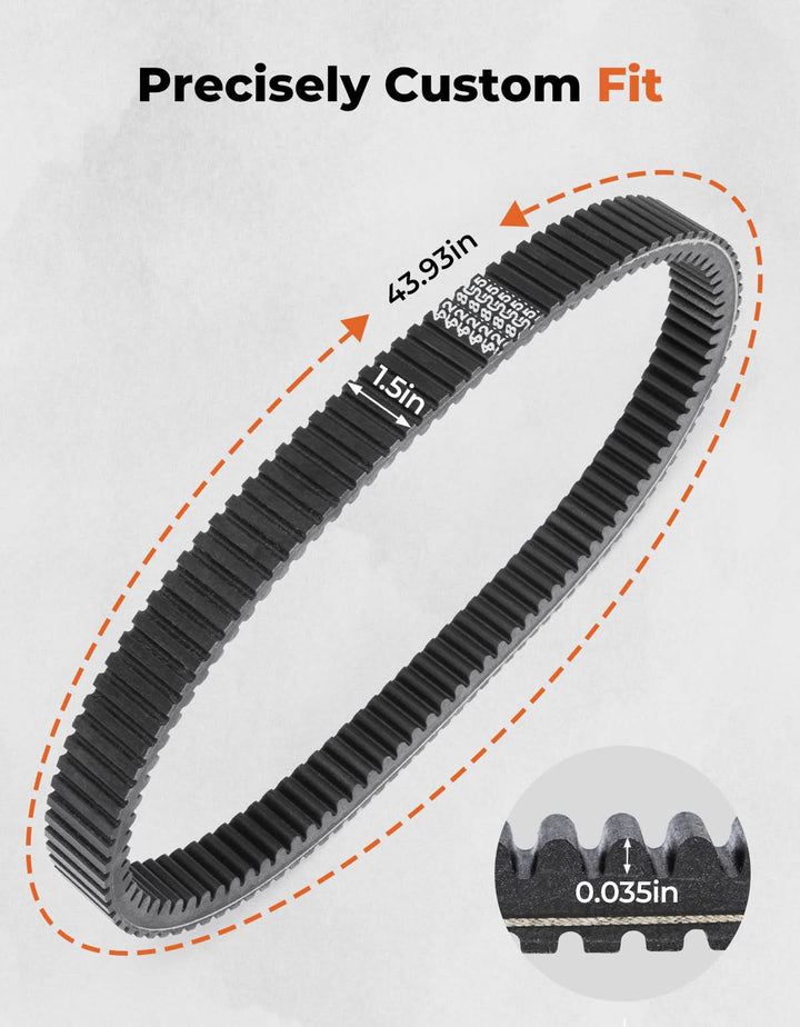 KEMIMOTO Upgraded X3 Drive Belt for Can-Am Maverick X3 and MAX - Kemimoto
