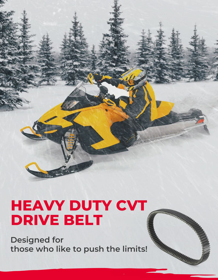 Heavy-Duty Snowmobile CVT Drive Belt for Ski-Doo 850 E-TEC, 900 ACE Turbo - Kemimoto