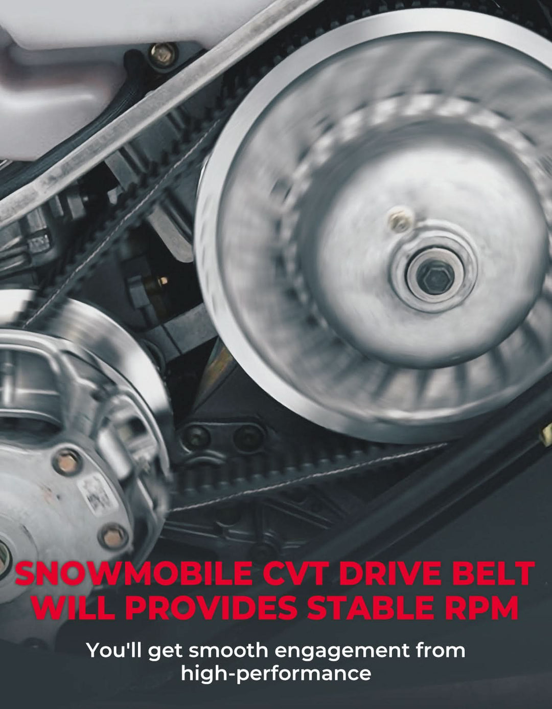 Heavy-Duty Snowmobile CVT Drive Belt for Ski-Doo 850 E-TEC, 900 ACE Turbo - Kemimoto