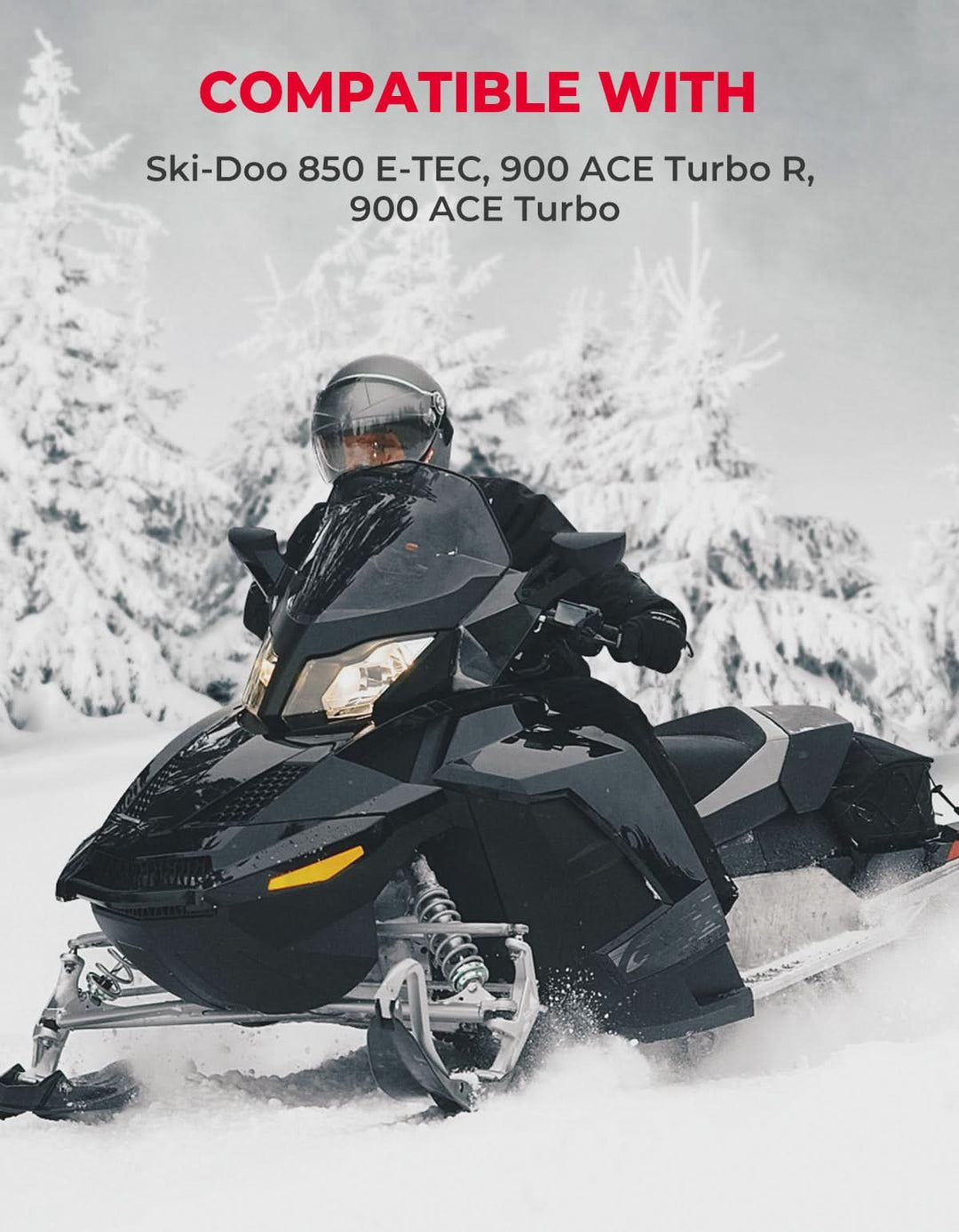 Heavy-Duty Snowmobile CVT Drive Belt for Ski-Doo 850 E-TEC, 900 ACE Turbo - Kemimoto