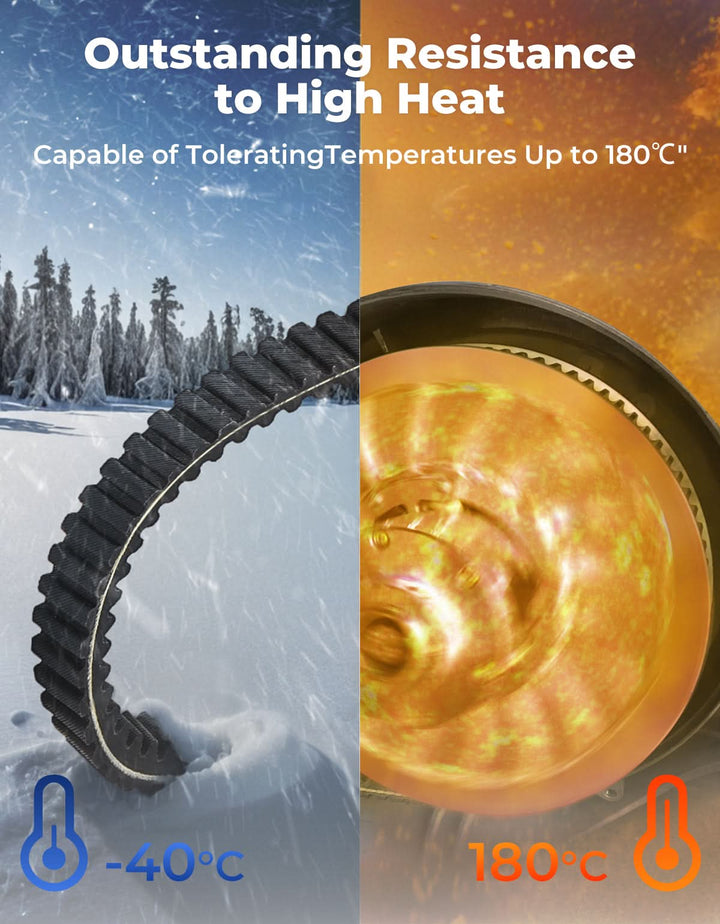 Snowmobile Drive Belt CVT Belt for Polaris 850 RMK/Khaos/PRO RMK/Slash (155/165/146) - Kemimoto