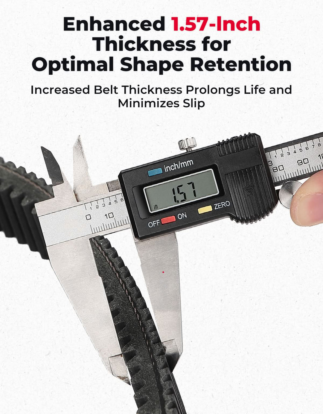 Snowmobile Drive Belt CVT Belt for Polaris 850 RMK/Khaos/PRO RMK/Slash (155/165/146) - Kemimoto