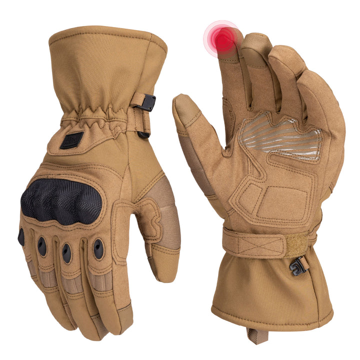 Men’s Tactical Gloves Winter Warm Touchscreen Motorcycle Riding Gloves - Kemimoto
