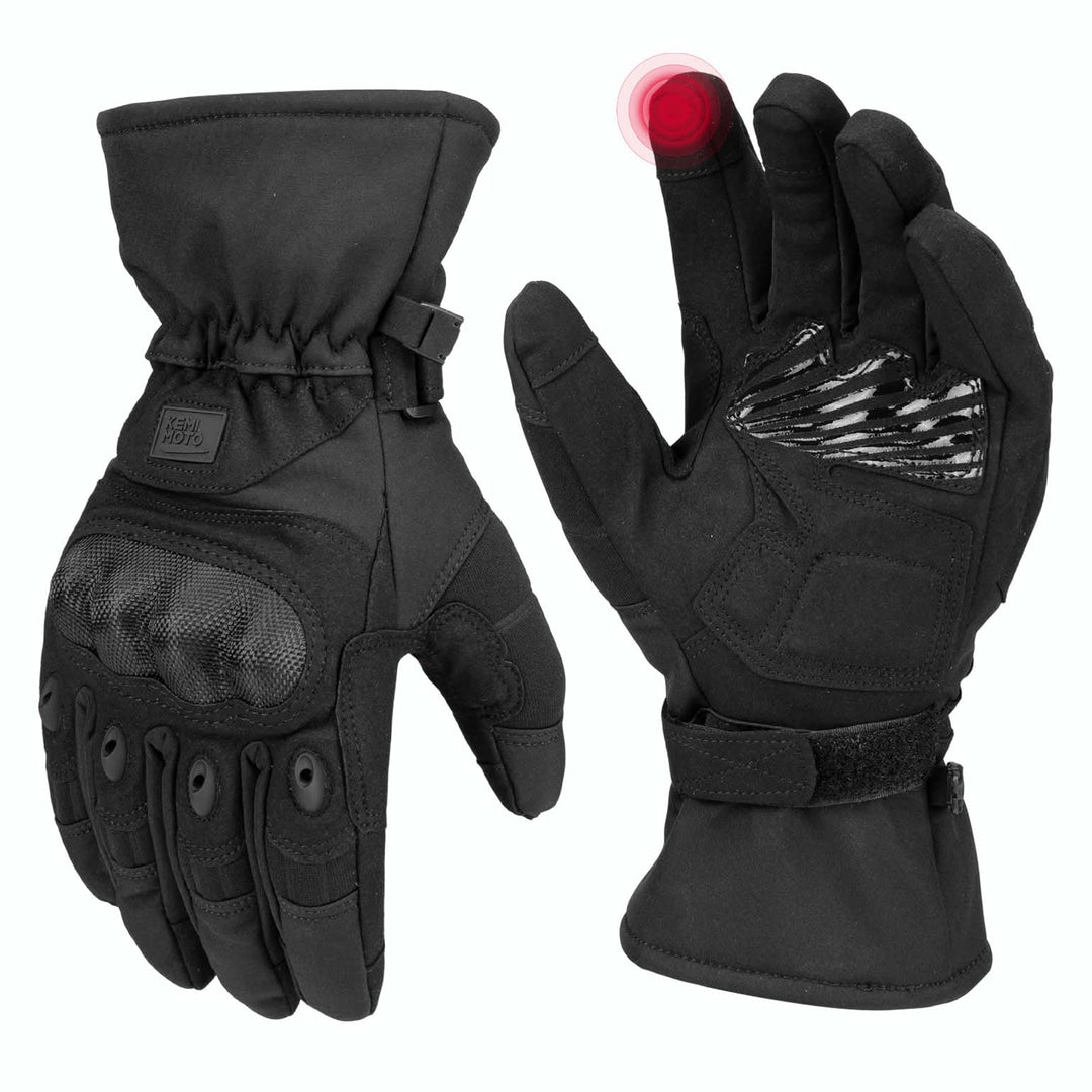 Men’s Tactical Gloves Winter Warm Touchscreen Motorcycle Riding Gloves - Kemimoto