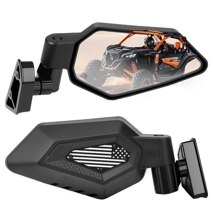 Can-Am Maverick X3 & Max RS DS Turbo Side Mirrors US Flag Pattern（2017-2025）