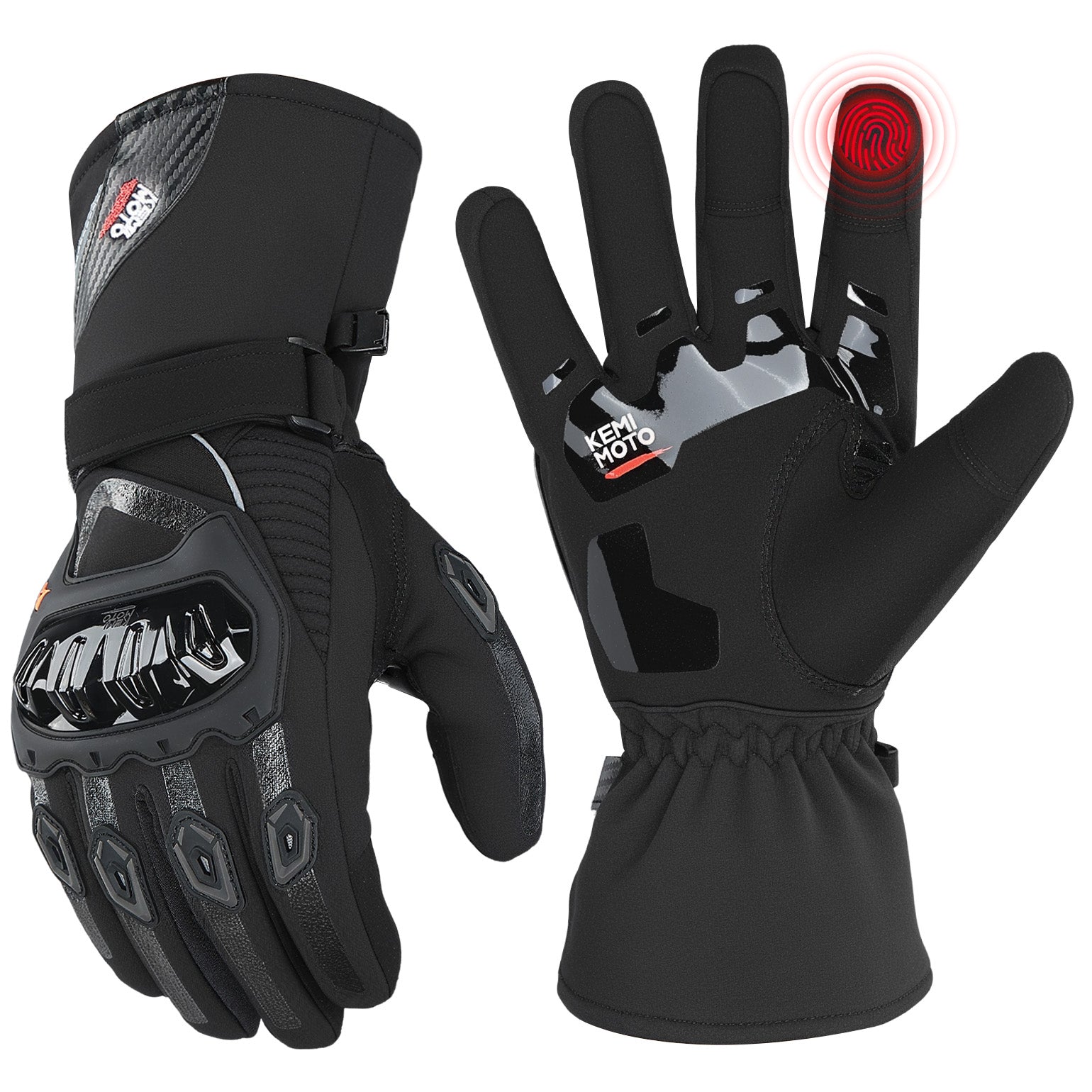 Motorcycle Winter Warm Gloves - Kemimoto