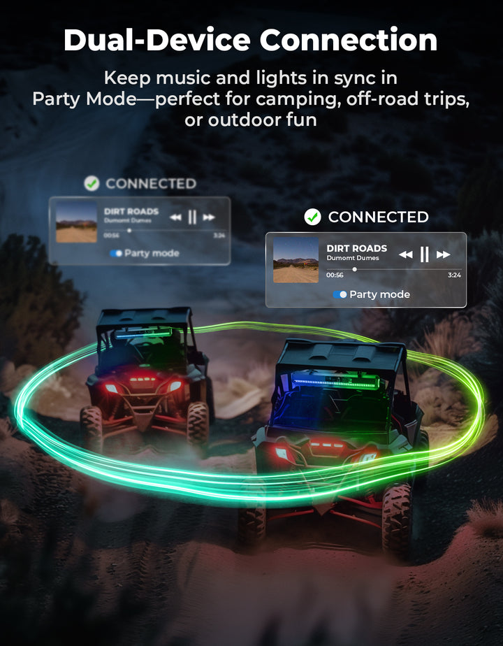 KEMIMOTO Midnight 80 32-inch 6-Speaker RGB UTV Sound Bar
